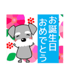 ずっと使えるシュナウザー 冬＋年賀状（個別スタンプ：40）