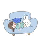 すいちゃんとうさぎ3（個別スタンプ：3）
