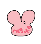 かおだけうさぎ☺️組み合わせて感情爆発！（個別スタンプ：20）