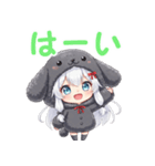 癒しのふわもふ トイプーちゃん （黒）（個別スタンプ：3）