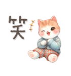 猫がいっぱい♡ふんわりやさしいお正月2025（個別スタンプ：32）