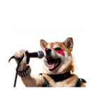 ロックスター柴犬太（個別スタンプ：3）