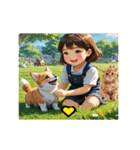 コーギー犬とねこの日常（個別スタンプ：18）