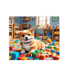 コーギー犬とねこの日常（個別スタンプ：19）