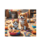 コーギー犬とねこの日常（個別スタンプ：22）