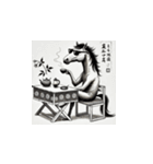 鳥獣戯画 動物たちの人間しぐさスタンプ（個別スタンプ：16）