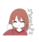 ミニキャラ女の子スタンプ（個別スタンプ：5）