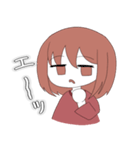 ミニキャラ女の子スタンプ（個別スタンプ：14）
