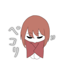 ミニキャラ女の子スタンプ（個別スタンプ：21）