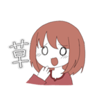 ミニキャラ女の子スタンプ（個別スタンプ：22）