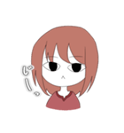 ミニキャラ女の子スタンプ（個別スタンプ：24）