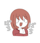 ミニキャラ女の子スタンプ（個別スタンプ：25）