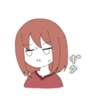 ミニキャラ女の子スタンプ（個別スタンプ：34）