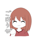ミニキャラ女の子スタンプ（個別スタンプ：38）