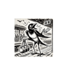 鳥獣戯画 動物たちの日常スタンプ3（個別スタンプ：13）