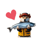 柴犬太のNo fish No life（個別スタンプ：1）