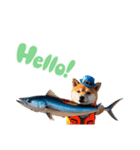 柴犬太のNo fish No life（個別スタンプ：4）