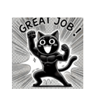 人気沸騰！黒猫の心動かすスタンプ集（個別スタンプ：2）