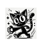 人気沸騰！黒猫の心動かすスタンプ集（個別スタンプ：12）