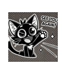 人気沸騰！黒猫の心動かすスタンプ集（個別スタンプ：14）