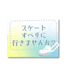 書き込めるフレーム♥スポーツ4種（個別スタンプ：10）