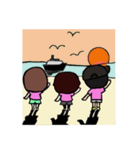 アロハマラソン部（個別スタンプ：3）