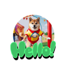 グレイティスト柴犬太マン（個別スタンプ：4）