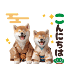 【2025年】新年あけおめ♡柴犬（敬語）（個別スタンプ：17）