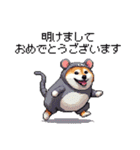 一生使える新年太っちょ柴犬 あけおめ（個別スタンプ：1）