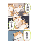 【マンガ風】猫好きさん♡のんびり年末年始（個別スタンプ：24）