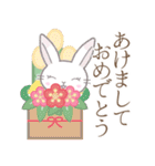 年末年始(家族)※うさぎさん（個別スタンプ：5）