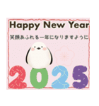 【2025年】大人可愛い♡年賀状♡年末年始♡（個別スタンプ：6）