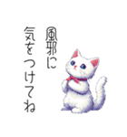 【年末年始・冬】ドット絵⭐️お正月の冬猫（個別スタンプ：18）