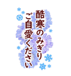 でか字の年末年始✿おとな優しい大きな文字（個別スタンプ：3）