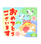 背景が動く♬2025お正月＆年末年始スタンプ（個別スタンプ：3）