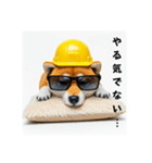 ぐでだる柴犬の現場仕事⭐年末年始（個別スタンプ：1）