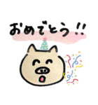 ごんのゆるぶた 〜あいさつ編〜（個別スタンプ：16）