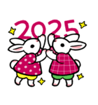 おしゃうさ2025（個別スタンプ：3）