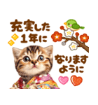 飛び出す♡猫にゃんこの年末年始（個別スタンプ：14）