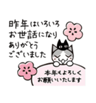 頭にネコ38・年末年始デカ文字長文会話(猫)（個別スタンプ：13）