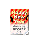 書き込める♥猫ねこ年賀状はがき 改（個別スタンプ：13）