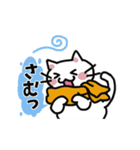 白ねこちゃんと白ヘビちゃんの2025年（個別スタンプ：20）