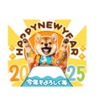 飛び出す♡柴犬わんこの年末年始（個別スタンプ：6）