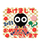 ■モノクロ人間◎2025巳年！ノーマル版（個別スタンプ：5）