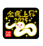 【巳年】あけましておめでとう 2025/お正月（個別スタンプ：15）