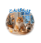 【年末年始＆冬】かわいい子猫☆敬語・丁寧（個別スタンプ：15）