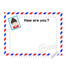 You can add words message stickers.（個別スタンプ：2）