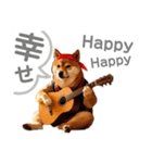 柴犬太の弾き語り（個別スタンプ：8）