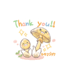 丁寧で優しいキノコたち（個別スタンプ：3）