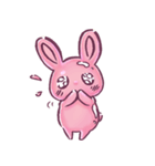 かわいい水ウサギ（個別スタンプ：3）